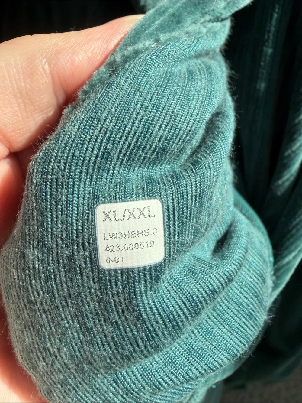 Lululemon Scuba Oversized Hoodie *Velvet Cord Storm Teal